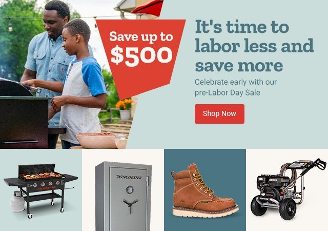 Save up to $500. It's time to labor less and save more. Celebrate early with our pre-Labor Day Sale! Shop Now