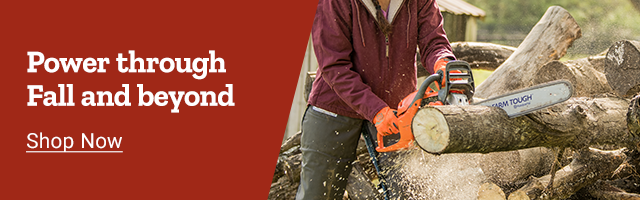 Power through Fall and beyond with Tractor Supply.