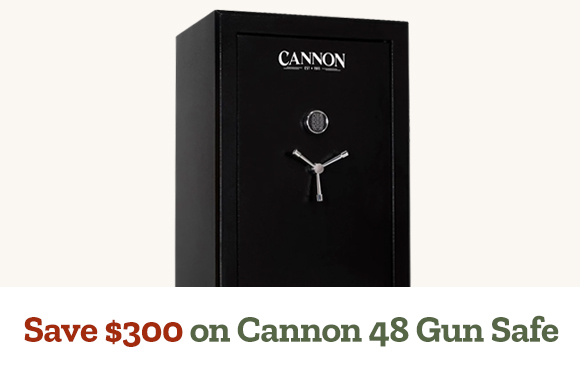 Save $300 on Cannon 48 Gun Safe