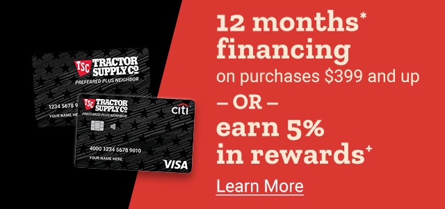 12 months* financing on purchases $399 and up - or - earn 5% in rewards+ Learn More