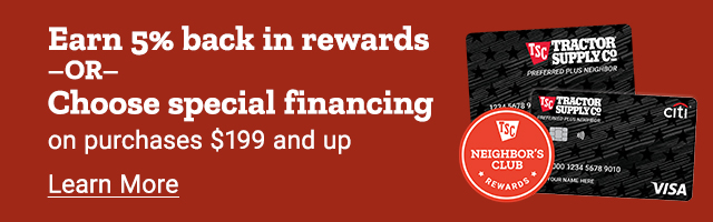 Earn 5% Back in Rewards or Choose Special Financing on Purchases $199 and up.l Learn More